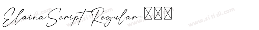 ElainaScript Regular字体转换